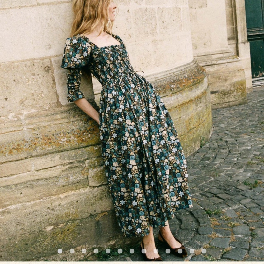DOEN Floral Print Bijou Maxi Dress